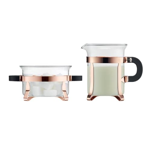Image of BODUM CHAMBORD Sugar/Creamer Set (Chrome Finish) - Copper