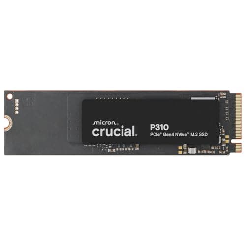 Image of Crucial P310 500GB SSD M.2 2280 NVMe PCIe Gen4, Up to 6,600MB/s, Laptop & Desktop (PC) Compatible, Internal Solid State Drive - CT500P310SSD801