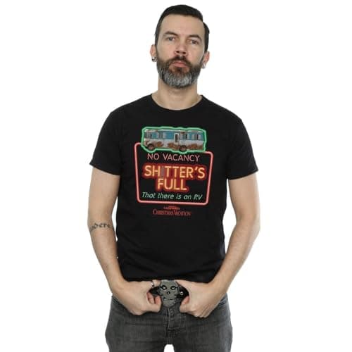 Image of National Lampoon's Christmas Vacation Men's No Vacancy T-Shirt Medium Black