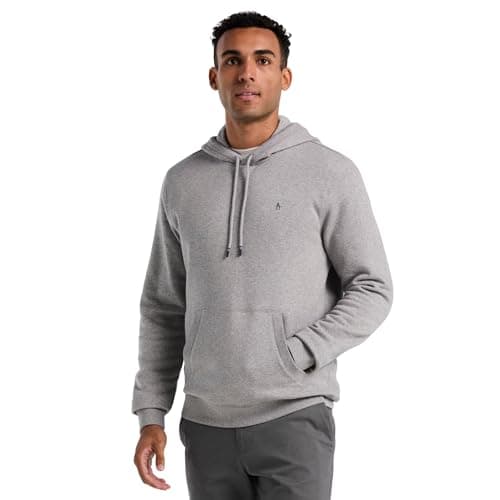 Image of Original Penguin Mens Org Flc Hoodie Stick Sweatshirt, Rain Heather, L UK