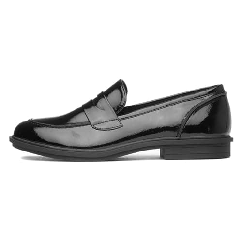 Image of Rocket Dog Gabby Womens Black Patent Loafer - Size 6 UK - Black