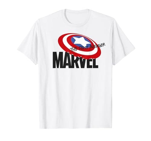 Image of Marvel Captain America The First Avenger Shield Logo T-Shirt