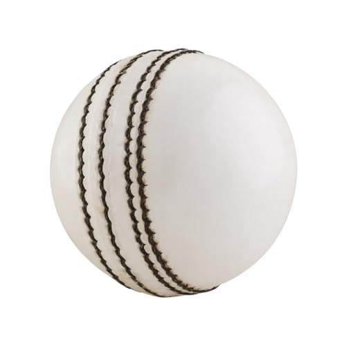 Image of Cricket Hard balls for club, practice,test matches,one day,T20 Matches Games hand stitched,tanned leather polished,County cricket Crown Match Cricket Balls Red, White (156g / 5.5oz) (White)