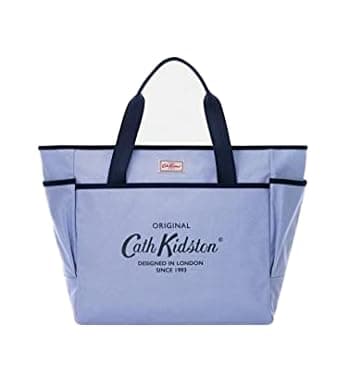 Image of Cath Kidston Twill Stripe Tripper Tote - Cream Blue