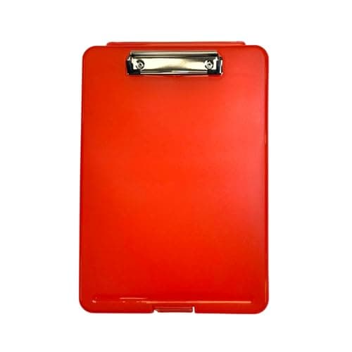 Image of Janrax A4 Red Clipboard Box File - Storage Filing Case