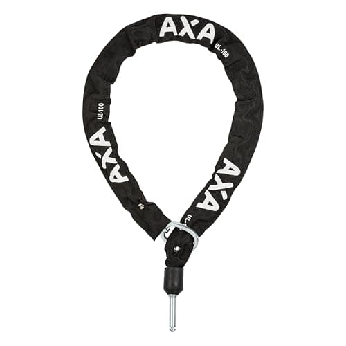 Image of AXA ULC 100 Frame Lock Chain - Length 100cm - 5.5mm Hardened Steel Chain Links - Black