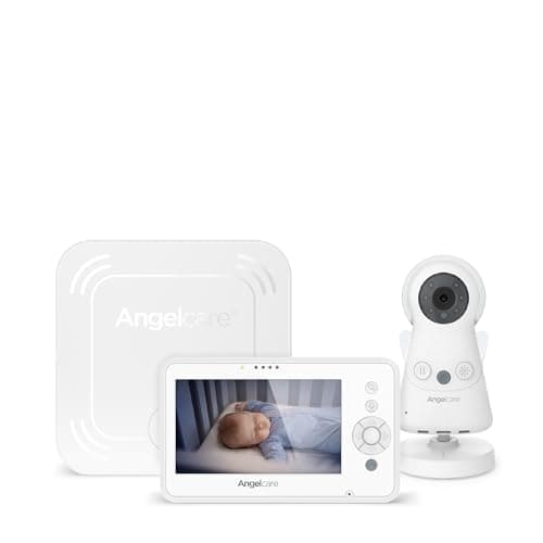 Image of Angelcare AC25-1 Movement Monitor with Video & Sound, no wifi, Medically Certifed, movement monitoring, added reasurance without nuisance wearables.