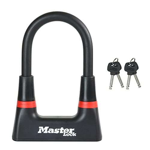 Image of Master Lock Heavy Duty Bike D Lock, Key, Certified Bike Lock 8278EURDPRO - Use with Electric, Mountain, Road, Folding Bikes