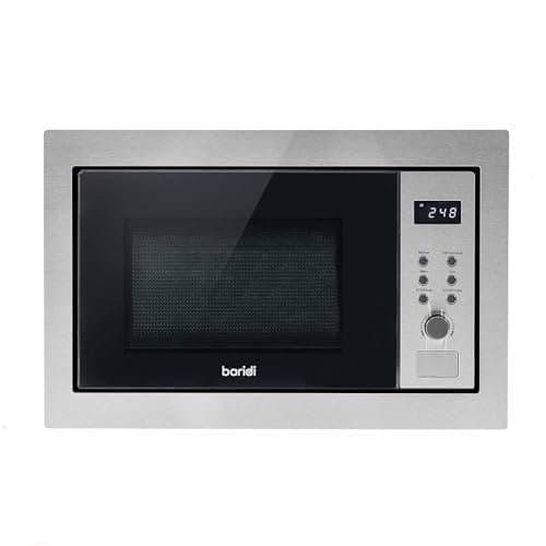 Image of Baridi 25L Integrated Microwave Oven with Grill, 900W, Stainless Steel - DH197