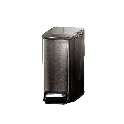 Image of BOKIOESDE Efficient Garbage Disposal - Large Capacity Waste Bin With Inner Basket Soft-close Free Hands Slim Hygiene Less Space, Black Gold