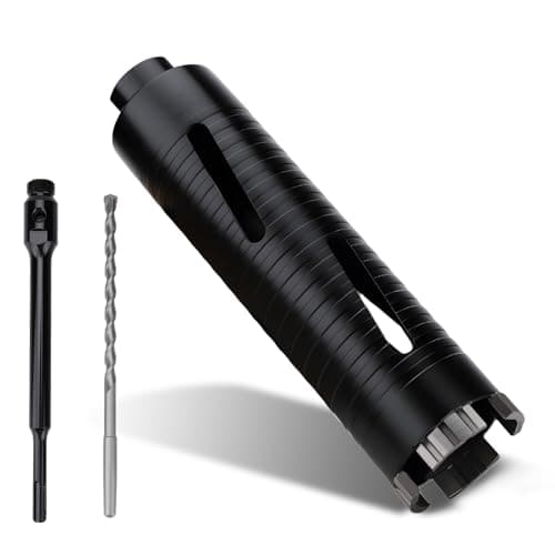 Image of MOXPIFY 52mm x 170mm Long Diamond Core Drill Bit Set with 240mm SDS Plus Shank. To Be Used In Concrete Masonry Brick Block Stone Granite.