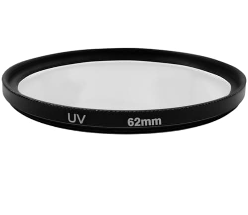 Image of 62mm UV Filter, for Nikon Z DX 50-250mm f4.5-6.3, Z 35mm f1.8 S, Sony E 10-18mm f4 OSS, Fuji XF 23mm f1.4 R, Olympus Digital ED 12-40mm f2.8 Lens & Other Lenses with 62mm Filter Thread 