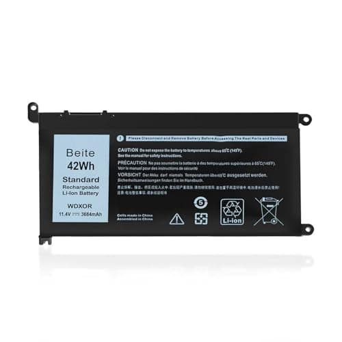 Image of Beite WDX0R Replacement Laptop Battery for Dell Inspiron 13 15 5000 7000 Series 5570 7579 5567 5379 5579 7573 7378 5378 3780 3790 5565 5765 5770 7368, Latitude 3189 3390 P69G 3CRH3