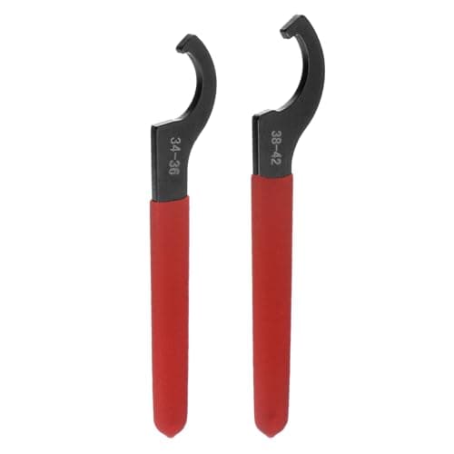 Image of sourcing map C Hook Spanner Wrench for Lathe Clamping 34-36mm Collet Chuck Nut with Red Non-Slip Handle