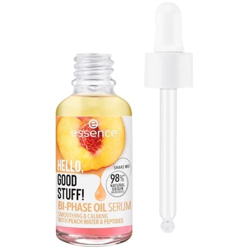 Image of essence HELLO, GOOD STUFF! BI-PHASE OIL SERUM, Face Serum, Transparent, Moisturising, Smoothing, Vegan, Paraben-Free, No Microplastic Particles, Nanoparticles Free, Pack of 1 (30 ml)