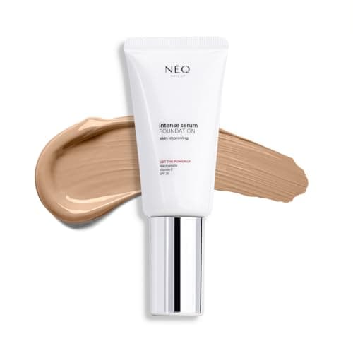 Image of NEO MAKE UP INTENSE SERUM SATIN FOUNDATION Skin Improvement Foundation with Satin Finish with SPF 30 - 01 Porcelain - 30 ml