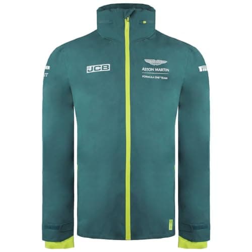 Image of Aston Martin F1 Official Team Long Sleeve Green Mens Hoodie Jacket AM21JKT01