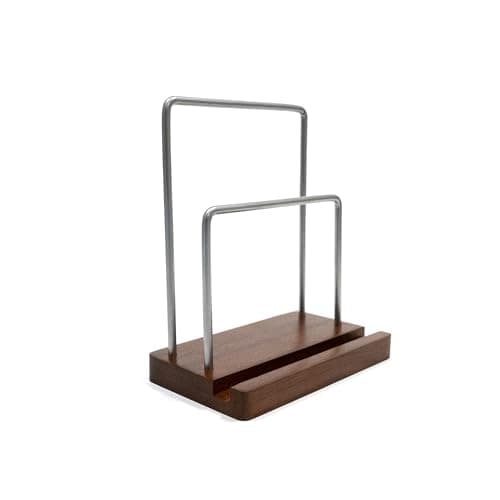 Image of Maison & White Vinyl LP Display Stand Walnut | Record Holder | Tabletop or Wall Mounted | Photo CDs Artwork | M&W