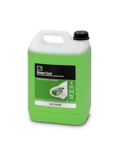 Image of ERRECOM Green Cool, Green Coolant and Antifreeze -30°C/+107°C, Formulation with organic-based OAT inhibitor package, G12, Ready to Use, 5 Litre