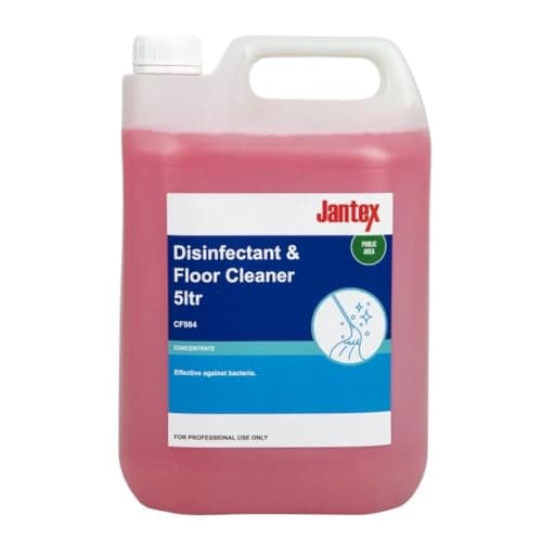 Image of Jantex Professional Multi-Purpose Disenfectant and Floor Cleaner Liquid Concentrate 5 Litre | Makes 200 Litres of Ready-to-Use Lime Scented Solution | CF984