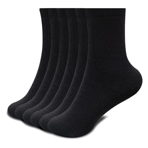 Image of A2Z 4 Kids Girls Boys Thermal Socks Pack Of 3 Winter Warmth Thick Insulated Comfortable - Thermal Socks Black 3 Pack 11-14