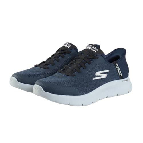 Image of Skechers Go Walk Flex Men's Hands Free Slippers 2, Navy/Black, 10