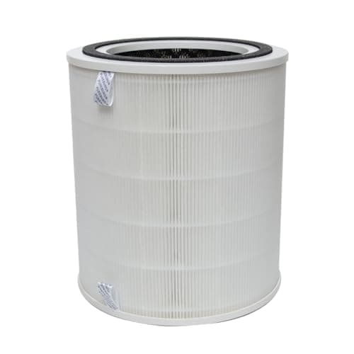 Image of PUREBURG DH02FT Replacement Filter Compatible with DH Lifelabs Aaira + HEPA & Sciaire + HEPA Air Purifiers, H13 HEPA Activated Carbon 3-Stage Filtration