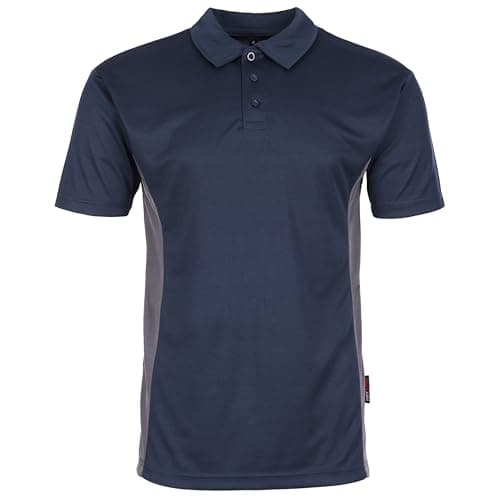 Image of TuffStuff - Elite Polo Shirt for Work - Size XL, Navy - 100% Polyester - Easy Care - Lightweight, Breathable & Moisture-Wicking with Contrast Panels - Versatile Work Wear