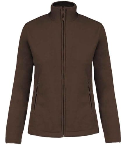 Image of COOZO Ladies Maureen Micro Fleece Jacket - Chocolate - M