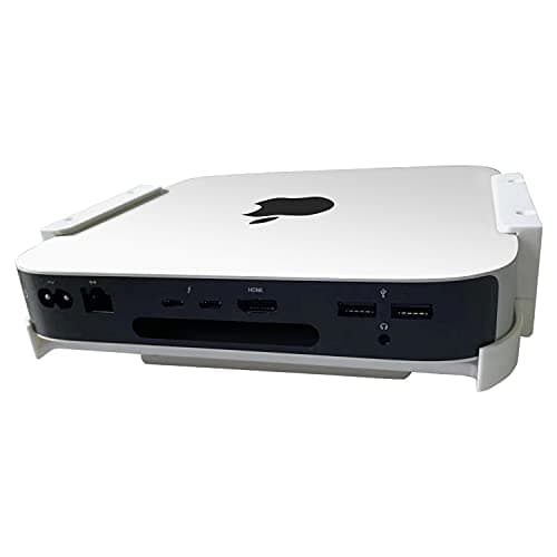 Image of Hosanwell Mac Mini Mount - Custom Mount for Mac Mini M1, Under Desk Mount Wall Bracket VESA Small Form Factor PC Desktop Hidden Install Multiple Installation Methods