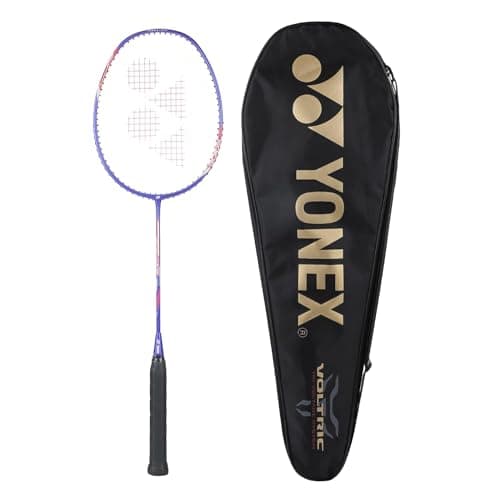 Image of YONEX Voltric Lite 25i Graphite Strung Badminton Racket with Full Racket Cover (Blue) | For Intermediate Players | 77 grams | Maximum String Tension - 30lbs
