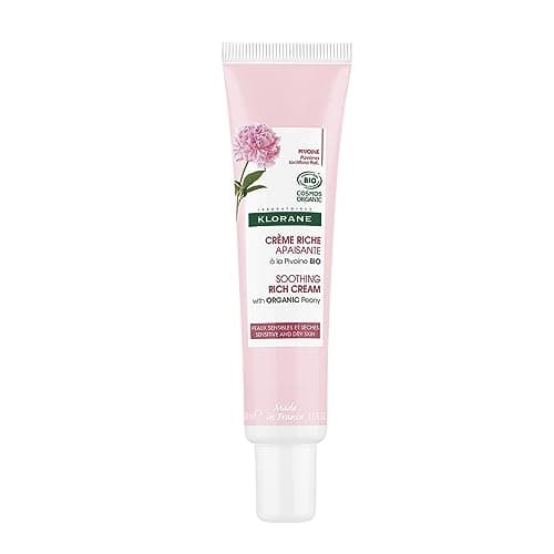 Image of Klorane Soothing moisturising Rich Cream with Organic Peony for Sensitive and Dry Skin 40ml