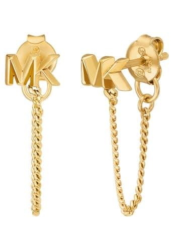 Image of Michael Kors Premium Women's Gold-Tone Sterling Silver Earring, MKC1782710