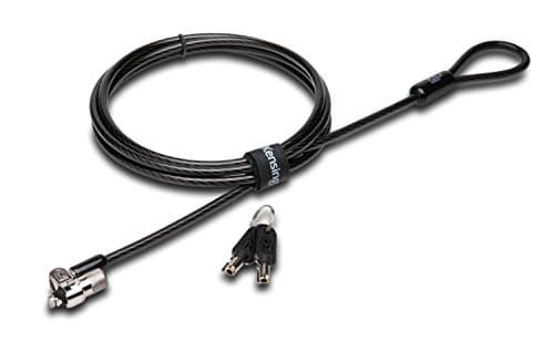 Image of Kensington Cable Lock for HP Laptops, Lenovo, Asus, Acer & Other Devices - NEW Smaller & Stronger Pivoting Lock head (K65035AM), Silver