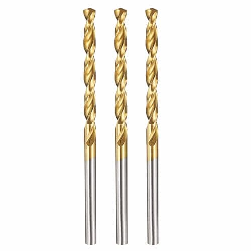 Image of Kozelo 3pcs Drill Bit - [2.9mm Diameter] M42 8% Cobalt HSS Cutting Tool for Machining Hard Metal Stainless Steel Woodworking Handicraft Use, 135° Cutting Angle TiN