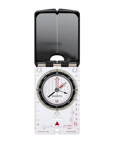 Image of SUUNTO MC-2 G USGS Mirror Compass, Global Orientation Adventure/Hiking Compass, USGS UTM Scales, Magnifying Lens, Adjustable Declination & Luminous Markings