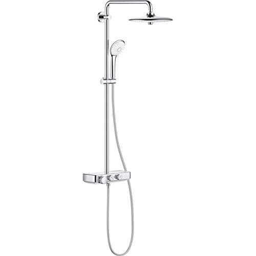 Image of GROHE Euphoria SmartControl 260 - Shower Set with Cool Touch Thermostat (3 Spray Head, 3 Spray Hand, Arm 45cm, Hose 1.75m), Chrome