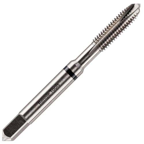Image of 2BA HSS Spiral Point Tap for Tapping Threads in Through Holes. Suitable for Use On Steel, Cast Steel, Cast Iron, Non-Ferrous Metals, Plastics, Softwood & Hardwoods