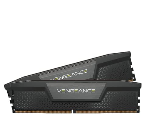 Image of CORSAIR VENGEANCE DDR5 RAM 32GB (2x16GB) Up to 6000MHz CL38 Intel XMP iCUE Compatible Computer Memory - Black (CMK32GX5M2B6000C38)