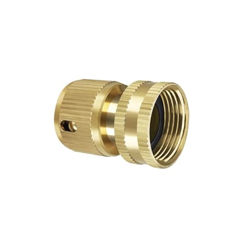 Image of KETTOYA Garden Hose Accessories, 3/4 inch Female Quick Connector, High Pressure Washer Connector, Quick Connection to Sprinkler, Water Hose End Solid Brass Fitting