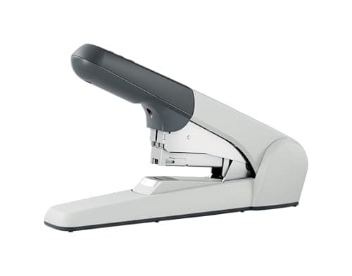 Image of Leitz Heavy Duty Stapler, 60 Sheet Capacity, Ergonomic Metal Body, Includes Staples, Flat Clinch 55520084 - Silver