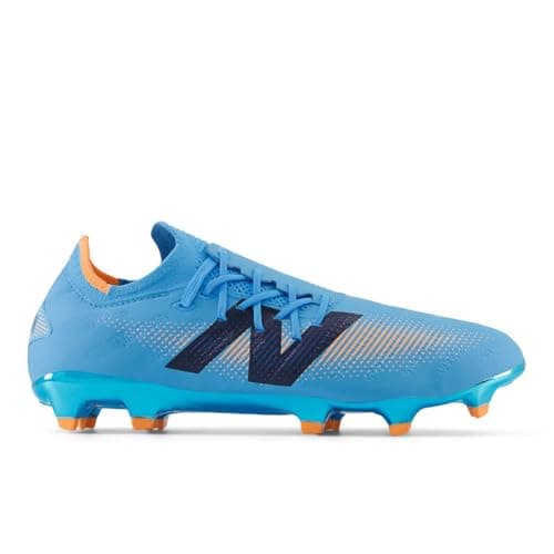 Image of New Balance Unisex Furon v7 Pro FG Soccer Shoe, Team Sky Blue/Orange, 10.5 UK