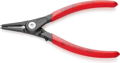 Image of KNIPEX Precision Circlip Pliers for External Circlips on Shafts with Overexpansion Guard with Non-Slip Plastic Coating, 49 31 A1
