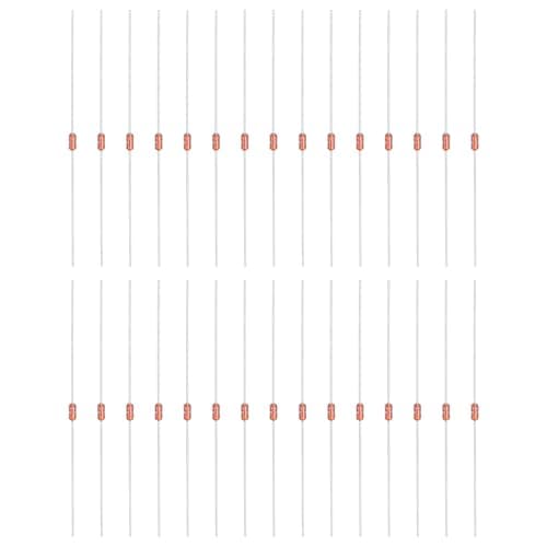 Image of sourcing map 30 Pcs NTC Thermistors Resistors MF58 3950B 10K-1% Ohm Glass Sealed Temperature Sensors for Household Appliances Temperature Measurement Control
