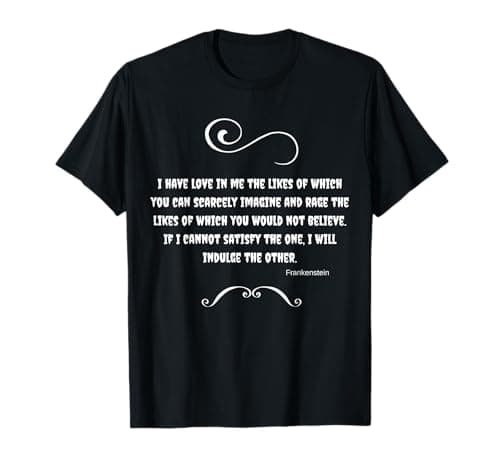 Image of Halloween Frankenstein Monster Literary Horror T-Shirt T-Shirt