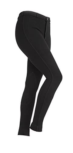 Image of Shires Junior Saddlehugger Jodhpurs Black - Black
