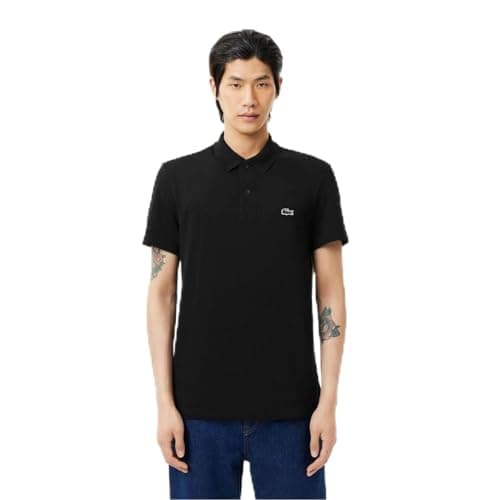 Image of Lacoste Mens Sports Polo Shirt Black M