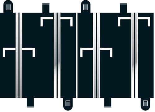 Image of Scalextric Digital C7018 Starter Grid (1/2 Straight X 2) 1:32 Scale Accessory (Pack of 2)