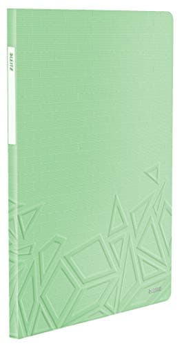 Image of Leitz A4 Display Book, 40 Pockets, 80 Sheet Capacity, Transparent Pockets, Green, Urban Chic Range, 46140050