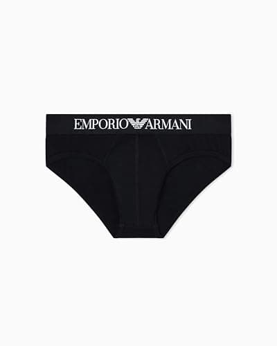 Image of EMPORIO ARMANI Man's Essential Cotton Brief, Black, L